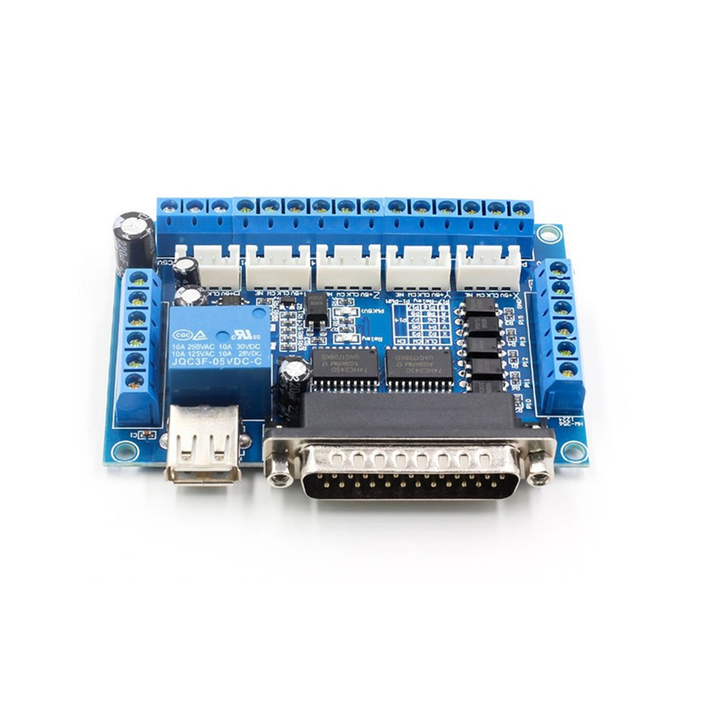 5 Axis Cnc Breakout Board Interface Mach3 - Adaptateur d'interface CNC 5 axes, carte